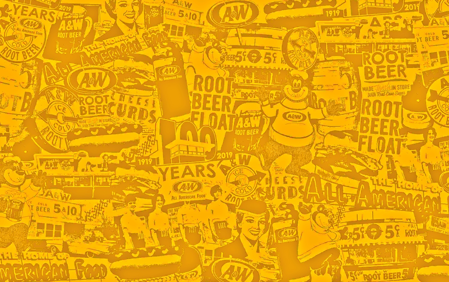 Yellow 100th Anniversary Collage